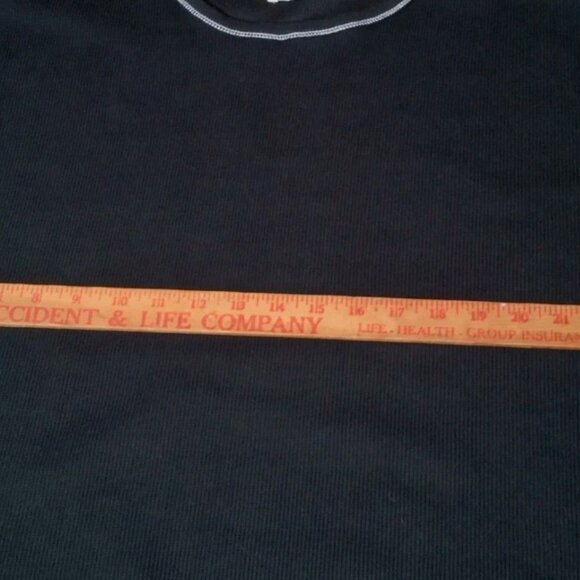 Angel Premium Shirt Plus Size 1X Black Thermal Sweater Sleeves Alpaca Cropped - Picture 3 of 16